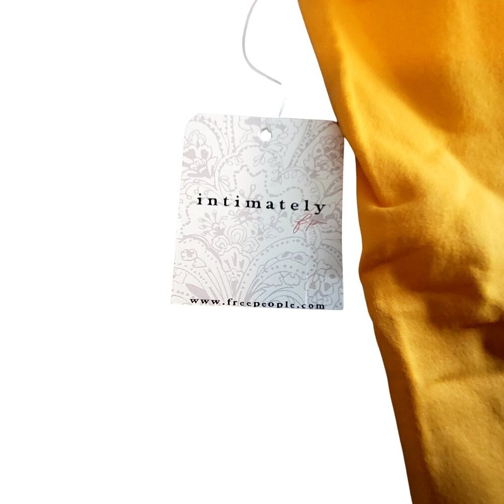 Free People Intimately Womens Yellow V-Neck Seamless Tank Top  Size  L-XL - Picture 7 of 9